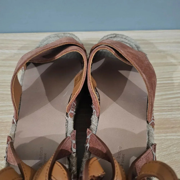 NEW Rag & Bone Sandal Hera Espadrille Wedge Henbrown Suede EU 41 - Picture 8 of 12